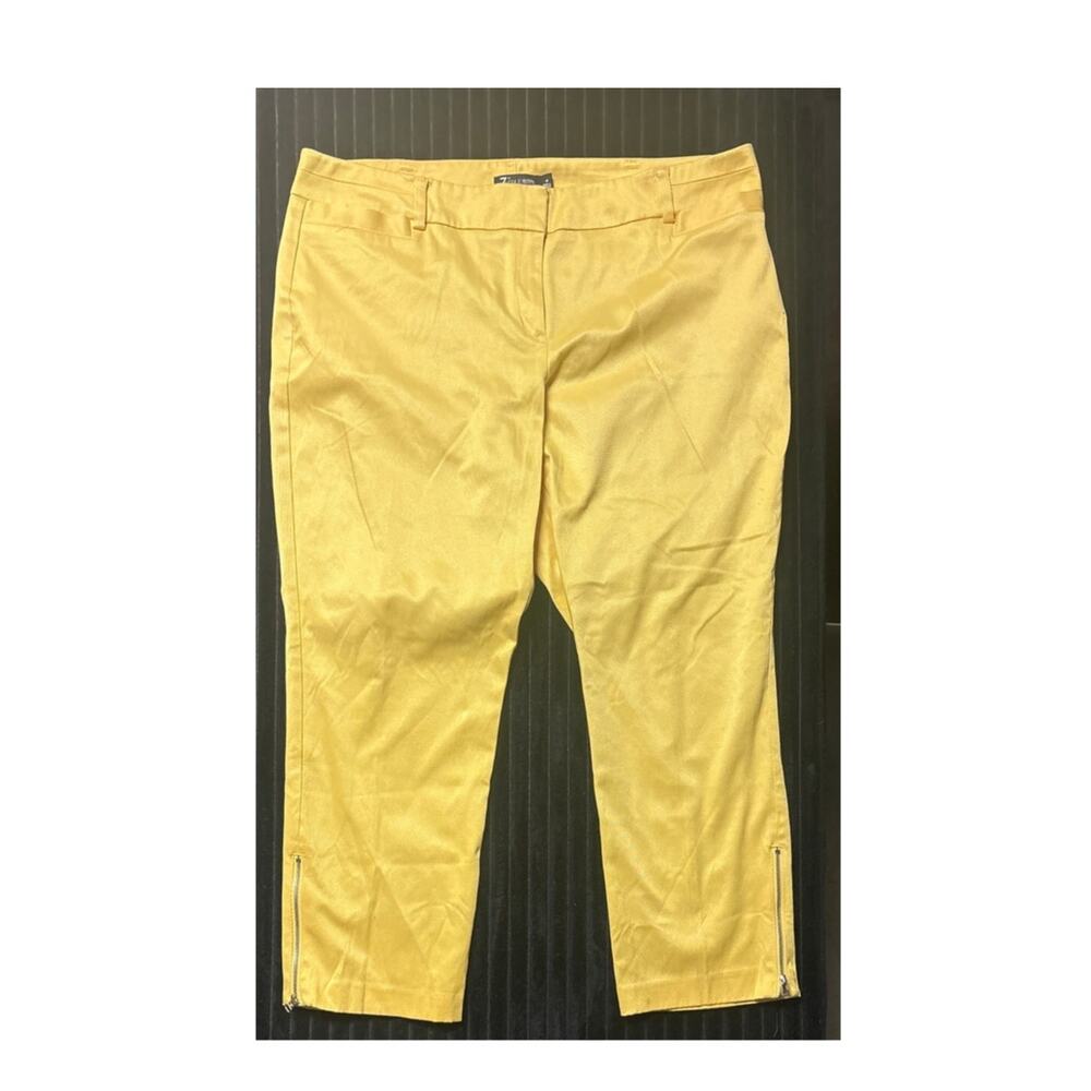 7th Avenue New York & Company Women’s Pants Size 16 Bright Yellow